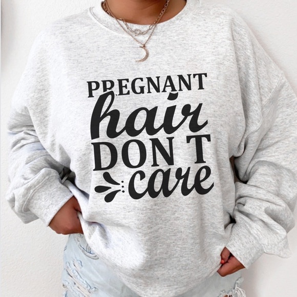 NEW Funny Pregnancy Shirt Graphic Sweatshirt S-5X - Picture 2 of 3